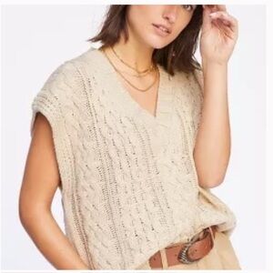 Lea & Viola Cableknit Sweater Vest M